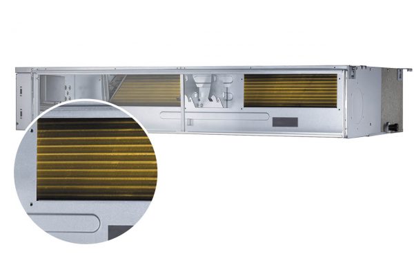 ducted system inside unit with golden fin technology