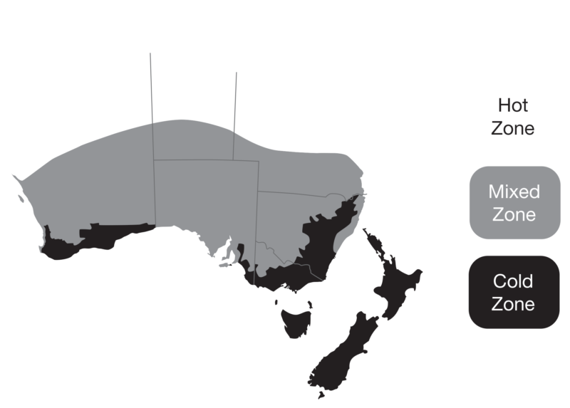 Australia map for energy efficiency