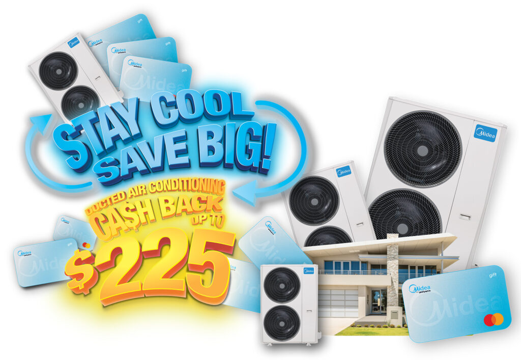 Summer 2024 Ducted Cash Back Midea Air Conditioning   Stay Cool Save Big Promo Feature 1024x708 