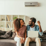 couple enjoying wall-split air conditioning